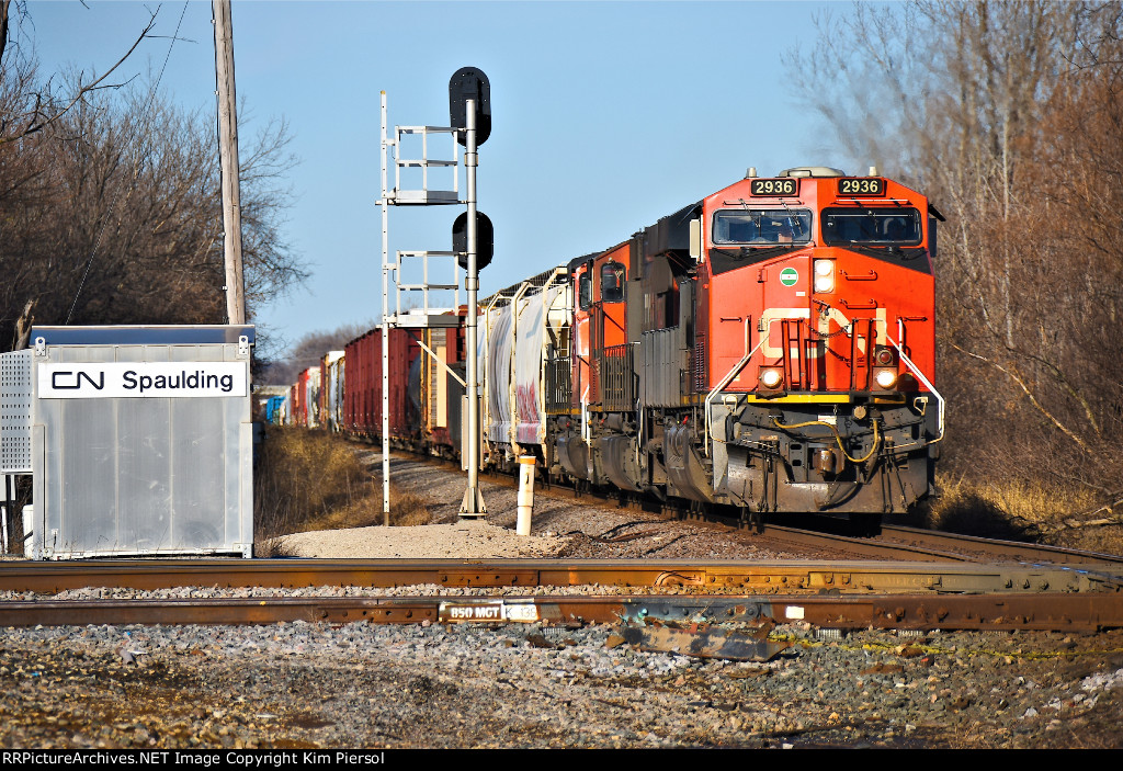 CN 2936 Spaulding Junction Crossing